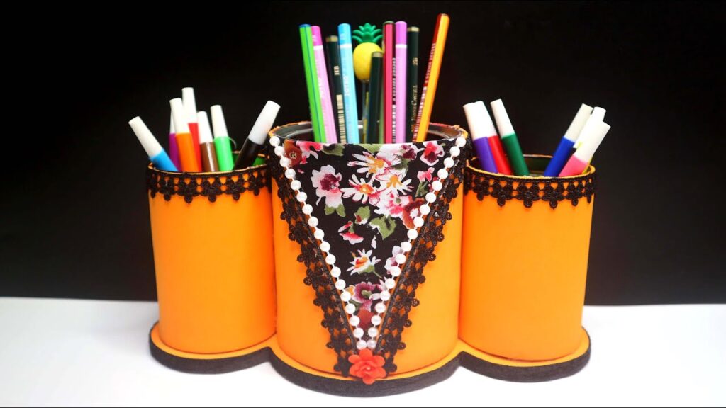 Pencil Holder from Tin Cans
