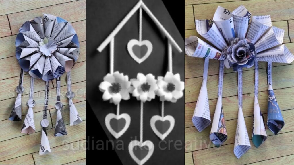 Wall Art from Old Newspapers