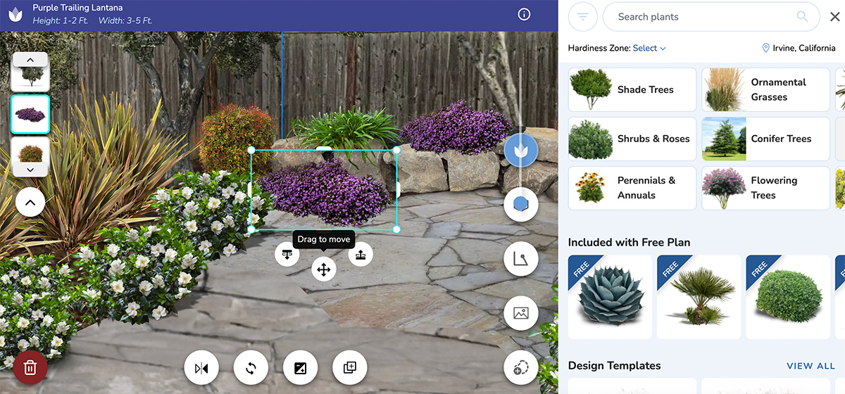 Simplyscape user interface