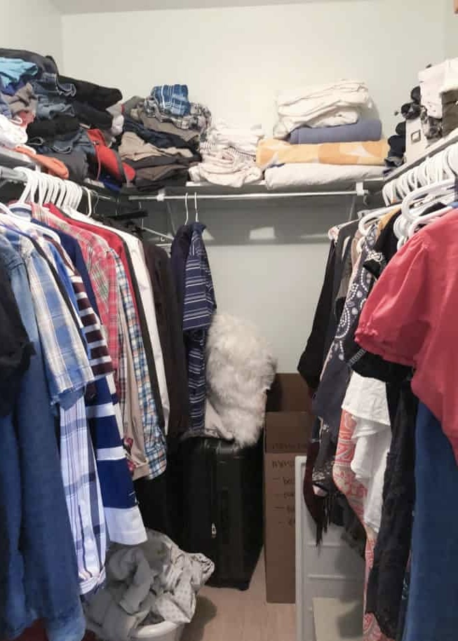walk in closet before